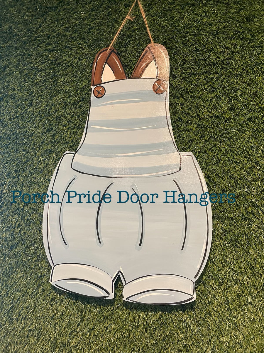 Modern Baby Boy Onesie Door Hanger – Porch Pride Door Hangers