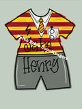 Harry Potter Style Onesie Announcement Door Hanger