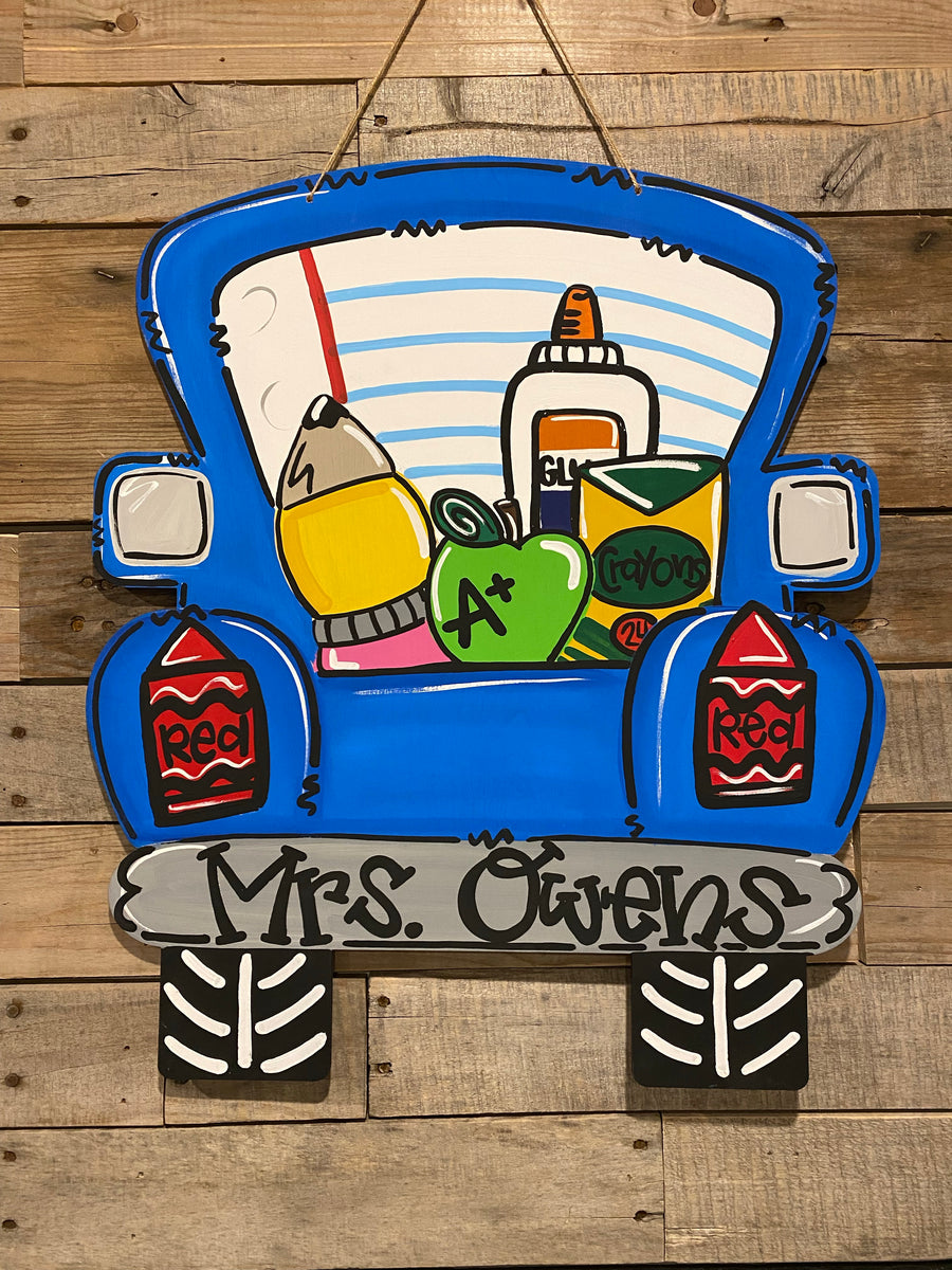 Teacher sold Truck Door Hanger