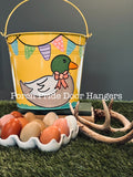 Large Easter Bucket - Mallard Duck Girl