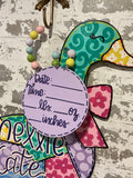 Patchwork Design Goose Door Hanger