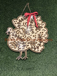 Chinoiserie Turkey Door Hanger
