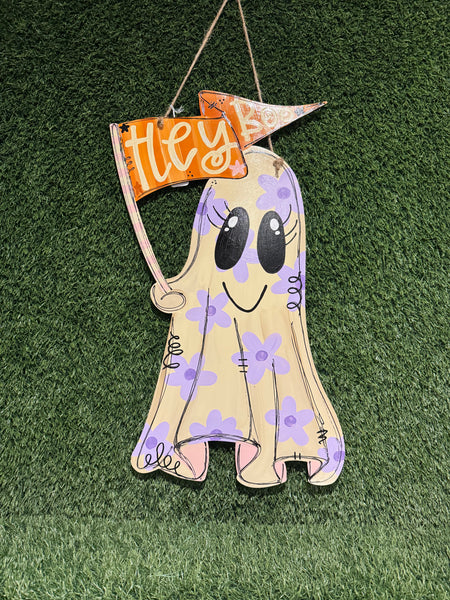 Hey Boo Ghost Door Hanger