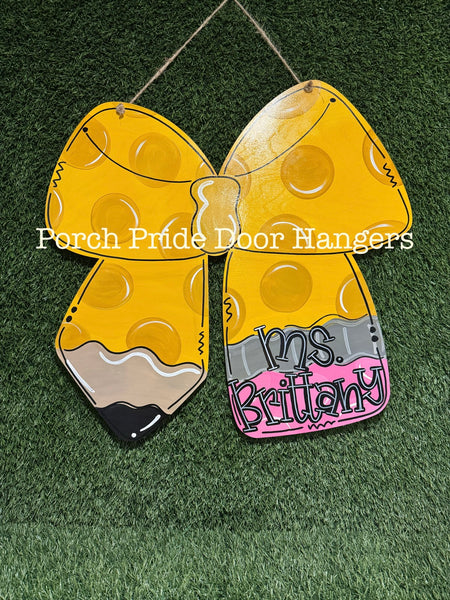 Pencil Bow Door Hanger