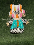 Fall Straw Scarecrow Door Hanger