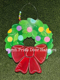 Colorful Wreath Door Hanger