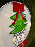 Chinoiserie Snow Globe Tree Door Hanger