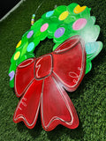Colorful Wreath Door Hanger