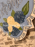 Hydrangea Welcome Door Hanger