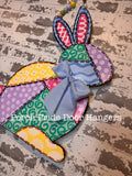 Quilted Patchwork Bunny Easter Door Hanger