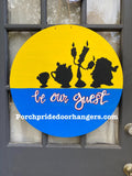 Be Our Guest Custom Door Hanger