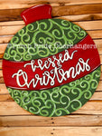 Blessed Christmas Ornament Door Hanger