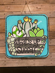 Succulent What’s Up Succa Door Hanger