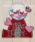 Chews Love - Valentine Door Hanger