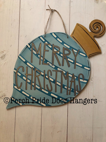 Merry Christmas Ornament Door Hanger