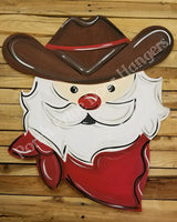 Cowboy Santa Door Hanger