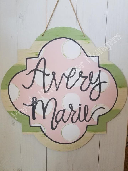 Cute Girls Avery Marie Door Hanger