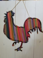 DeColores Rooster Door Hanger