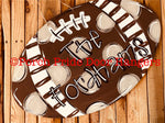 Football Door Hanger Personalized