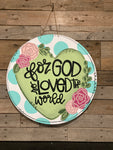 For God So Loved the World Door Hanger