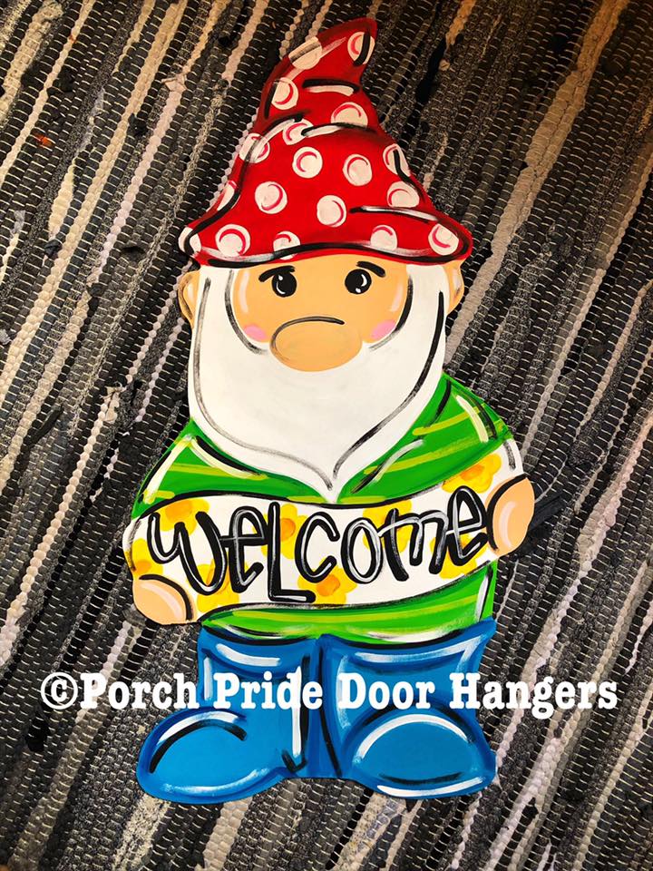 Gnome Welcome Door Hanger – Porch Pride Door Hangers