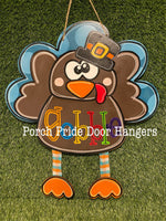 Gobble Turkey Door Hanger with Feet