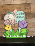 Happy Easter Bunny Butt Door Hanger