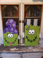 Happy Halloween Frankie Frankenstein Door Hanger