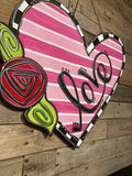 Heart Love Valentine Door Hanger