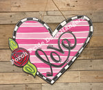 Heart Love Valentine Door Hanger