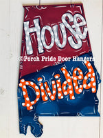 House Divided Alabama Auburn Door Hanger
