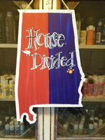 State of Alabama House Divided 2 Door Hanger