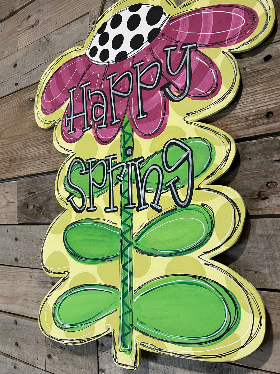 Cutsey Tall Flower Summer Door Hanger – Porch Pride Door Hangers