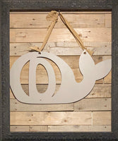 Whale Initial Door Hanger