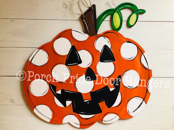 Jack-o-lantern Pumpkin Halloween Door Hanger