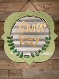 Jungle Green Xaiver Ray Baby Door Hanger