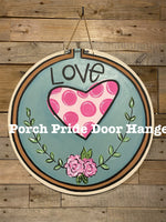 Love Circle with Heart Door Hanger