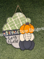 Modern Pumpkin Door Hanger 22