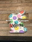 Multicolor Easter Bunny Door Hanger