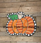 Orange Pumpkin Cute Door Hanger