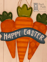 Happy Easter Carrot Door Hanger