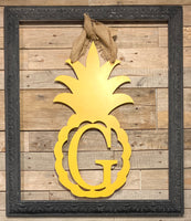 Pineapple Initial Door Hanger