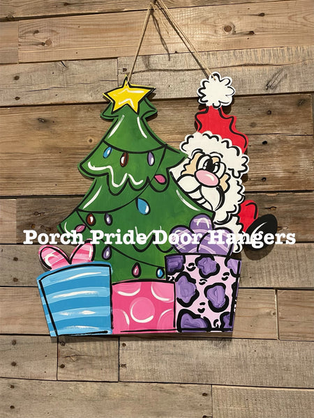 Santa Christmas Tree Topper – Porch Pride Door Hangers