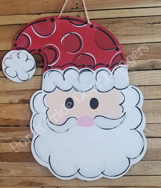 Santa Clause Christmas Door Hanger
