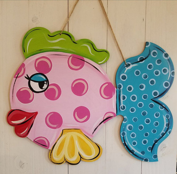 Sassy Fish Summer Door Hanger