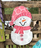 Snowman Christmas Door Hanger