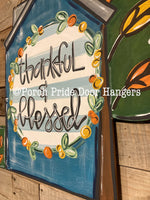 Thankful and Blessed Fall House Door Hanger