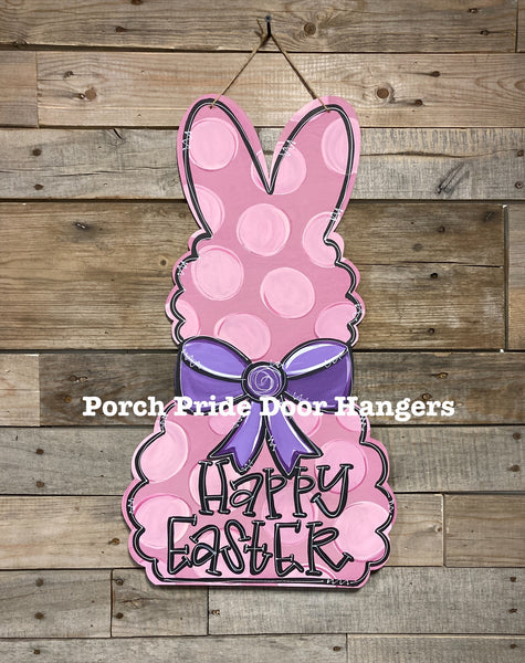 Bowtie Bunny Easter Door Hanger
