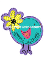 Spring Blessings Bird Door Hanger