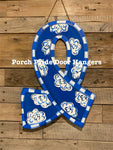 Colon Cancer Blue Ribbon Door Hanger 2